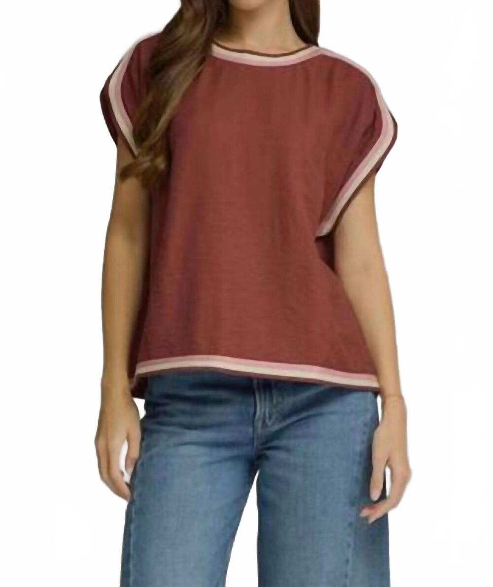 NEW ENTRO women's the cranberries top in red